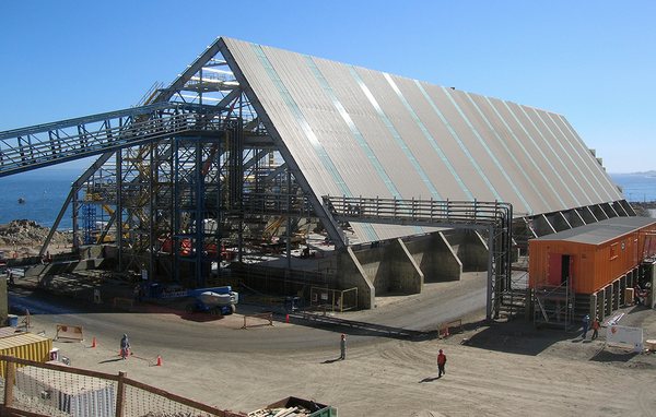 Recepción, Espesamiento y Filtrado Muelle, Minera Esperanza
