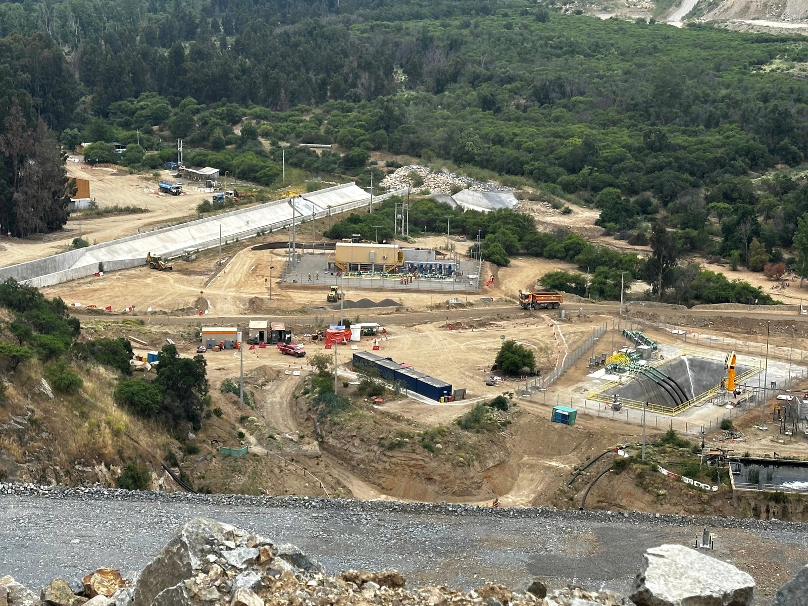 Obra de Conpax, vista aérea